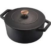 Berlinger Haus Strong MOLD BH-6492 Kochtopf inkl. Deckel, Gusseisen/Gussaluminium, 24 cm Durchmesser, Induktionsherd-geeignet, Antihaftbeschichtung