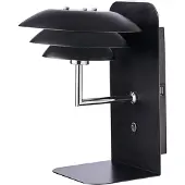 Dyberg Larsen DL20 USB Regal mit Leuchte, schwarz - , DL20 USB Shelf, dimmbar, Schwarz, für Schlafzimmer, Metall, Skandinavisch
