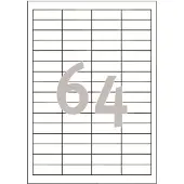 Avery Zweckform Universal-Etiketten 3667, ultragrip, 48,5 x 16,9 mm, 3667, 6400 Stück