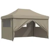 Syfax Party-Zelt Taupe 279 x 410 x 315 cm Oxford-Stoff