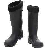 vidaXL Gummistiefel mit Herausnehmbarem Innenfutter Schwarz Gr. 40 PVC