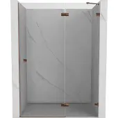 Mexen Lunar Duschdrehtür rechts 135 cm, transparent, Roségold - 834-135-000-60-00-P