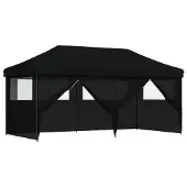 Syfax Party-Zelt Schwarz 292 x 580 x 315 cm Oxford-Stoff