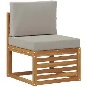vidaXL Outdoor Mittelsofa Massivholz Akazie Natur