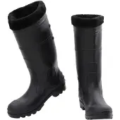 vidaXL Gummistiefel mit Herausnehmbarem Innenfutter Schwarz Gr. 41 PVC