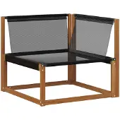 vidaXL Outdoor-Sofagarnitur 7 Stk. Natur und Beige Massivholz Akazie