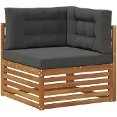 vidaXL Outdoor Ecksofa Massivholz Akazie Natur