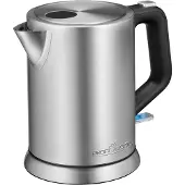 ProfiCook Wasserkocher 1L | Edelstahl | Einhandbedienung und Wasserstandsanzeige |mit verriegelbarem Deckel | 2200 W | PC-WKS 1106