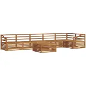 vidaXL Outdoor-Sofagarnitur 7 pcs Natur