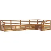 vidaXL Outdoor-Sofagarnitur 5 Stk. Natur