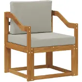 Syfax Outdoor-Sofa Massives Akazienholz und Polyester