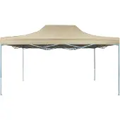 vidaXL Party-Zelt Creme 291 x 431 x 315 cm Oxford-Stoff