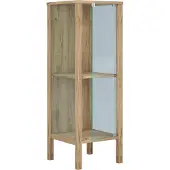 VCM Glasvitrine Jensol mit ESG Glas stehend