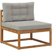 vidaXL Outdoor Mittelsofa Natur