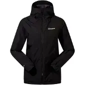 Berghaus Isolierte wasserdichte Deluge Pro 3.0 Jacket, Damen Jacke, 16 (42), BLACK/BLACK,