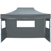 vidaXL Party-Zelt Anthrazit 280 x 410 x 315 cm Oxford-Stoff