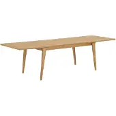 Ebuy24 Oline Esstisch 100x240,290,340 inkl. 2 Zusatzplatten natur.