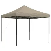 Syfax Party-Zelt Taupe 292 x 292 x 315 cm Oxford-Stoff