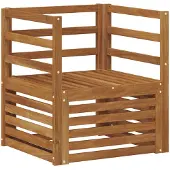 Syfax Outdoor-Sofa Massivholz Akazie Natur
