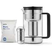 AARKE Purifier, Pitcher-Wasserfilter, 2,36 l, Edelstahl, Transparent