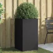 Prolenta Maison Exclusive - Pflanzkübel Schwarz 42x38x75 cm Stahl