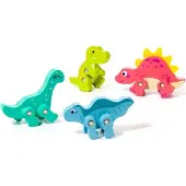 MOLTO Dinosaurier-set Aus Holz Mehrfarbig 3-6 Years Mehrfarbig 3-6 Years