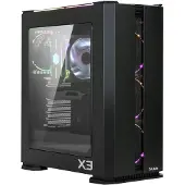 Zalman X3 BLACK, Midi Tower, PC, Schwarz, ATX, micro ATX, Mini-ITX, Stahl, Blau, Grün, Rot
