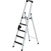 Proregal Stufen-Stehleiter einseitig begehbar mit clip-step 5 Stufen