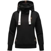 NAVAHOO Damen Kapuzensweatshirt Weicher Hoodie mit dicken Tunnelzugkordeln & Kapuze Raniaa
