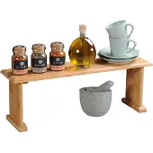 Kesper Küchenregal Bambus , 58803 – Maße: 58 x 15 x 20,5 cm, stabiles Regal für Küche & Haushalt, platzsparend & vielseitig einsetzbar