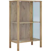 VCM Glasvitrine Jensol mit ESG Glas stehend