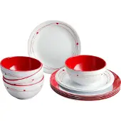 Brunner 0830160N.C8A, Rot, Weiß, Melamin, 4 Person(en), 4 Becken, 4 Stück(e), 300 ml