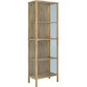 VCM Jensol Glasvitrine hoch Schrank stehend
