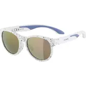 Alpina sport Sonnenbrille Alpina Jola weiß-lilac, Glas pink verspiegelt, Kat.3