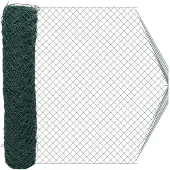 vidaXL Kettenzaun 2 x 10 m Stahl Grün