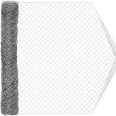 vidaXL Kettenzaun Verzinkt 2 x 10 m Glas