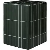 Ferm Living PILLAR Beistelltisch, dunkelgrün, 42 cm, Beton - , Grün, Beton
