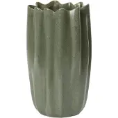 Ferm Living Nium Vase, salbeigrün, Höhe 23 cm, Steingut - , Grün, Keramik