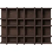 Ferm Living Tilem Regal, Eiche dunkel gebeizt, Höhe 87 cm - , Holz, Holz