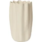 Ferm Living Nium Vase, weiß, Höhe 23 cm, Steingut , Weiß, Keramik