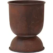 Ferm Living HOURGLASS Pflanztopf, Eisen rostfarben, 30 cm - , Braun / Rost, Metall
