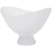 Ferm Living FOUNTAIN Schale, Höhe 19 cm, Glas gefrostet - LIVING , Transparent, Glas
