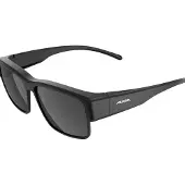 Alpina sport Sonnenbrille Alpina Conceal P schwarz matt, Glas pol schwarz, Kat. 3