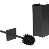 Ferm Living Sama Toilettenbürste, schwarz, Metall - , Schwarz, Kunststoff
