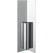 Ferm Living Eddy Wandvase, Edelstahl spiegelnd poliert - , Metallisch, Edelstahl