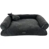 Nobby Hunde Komfortsofa Jella dunkelgrau, Maße: 70 x 57 x 16 cm