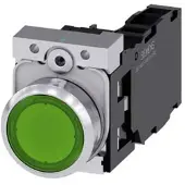 Siemens Drucktaster 1f gn rnd Ř22mm 1S 1Ö 1W 3SU1156-0AB40-1FA0