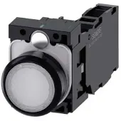 Siemens Drucktaster 1f ws rnd Ř22mm 1S 1Ö 1W 3SU1102-0AB60-1FA0
