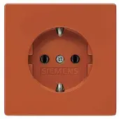 Siemens 5UB1836 DELTA style SCHUKO-Steckdose mit erhöhtem Berührungsschutz, orange