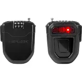 Hiplok FLX, Kabelschloss, Schwarz, Stahl, 3-stellige Kombination, 85 g